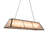 60" Long Tri-Panel Oblong Pendant