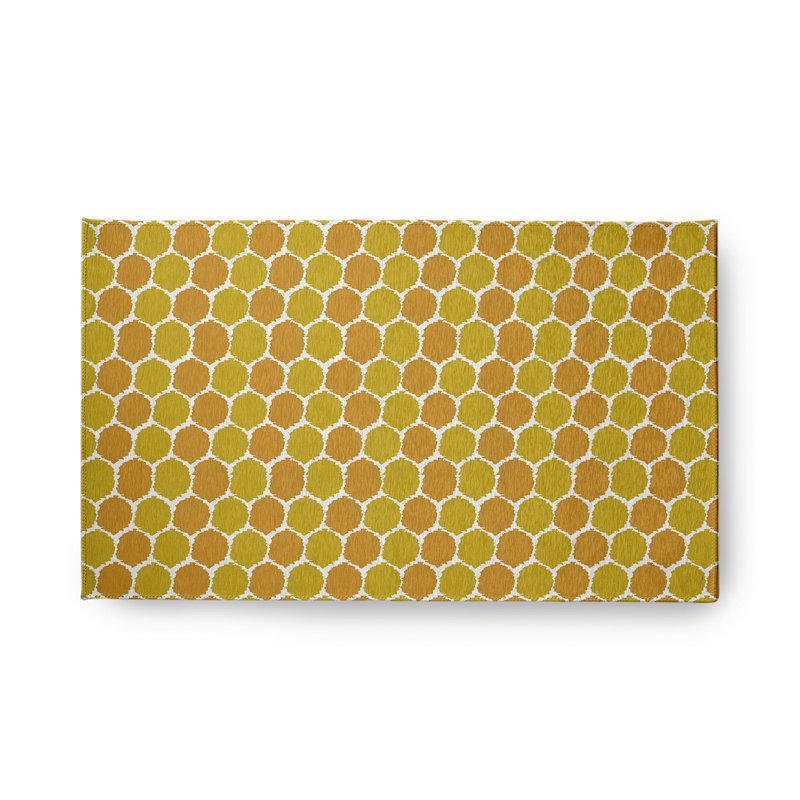 Rectangle Rectangle 1'6" X 2'6" Indoor/Outdoor Area Rug with Non-Slip Backing