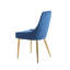 Ensemble de 2 chaises de salle à manger en tissu rembourrées avec structure en acier inoxydable, design classique et élégant-1092697249-1092697279