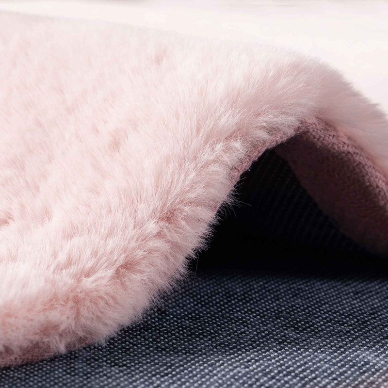 Erdemir   Solid Colour Sheepskin Area Rug, Rectangle 120 x 160cm