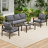 5 - Person Garden Lounge Set with Cushions