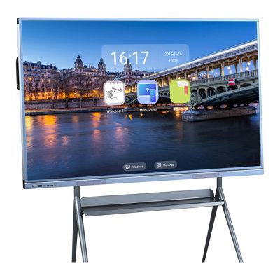 JYXCN Smart Board?Wireless 4K Interactive?Multi-Touch Whiteboard for Educational/Kids Learning for Group Activities?