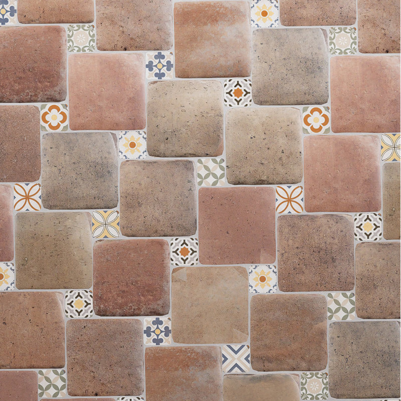 Benisa Marelle W / Taco 5-7 / 8 po X 8 po Carreau de porcelaine pour plancher et mur