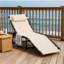 Fauteuil de bronzage inclinable pour l'extérieur