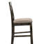 Ensemble de 2 chaises à hauteur de comptoir en lin brun clair Martha II