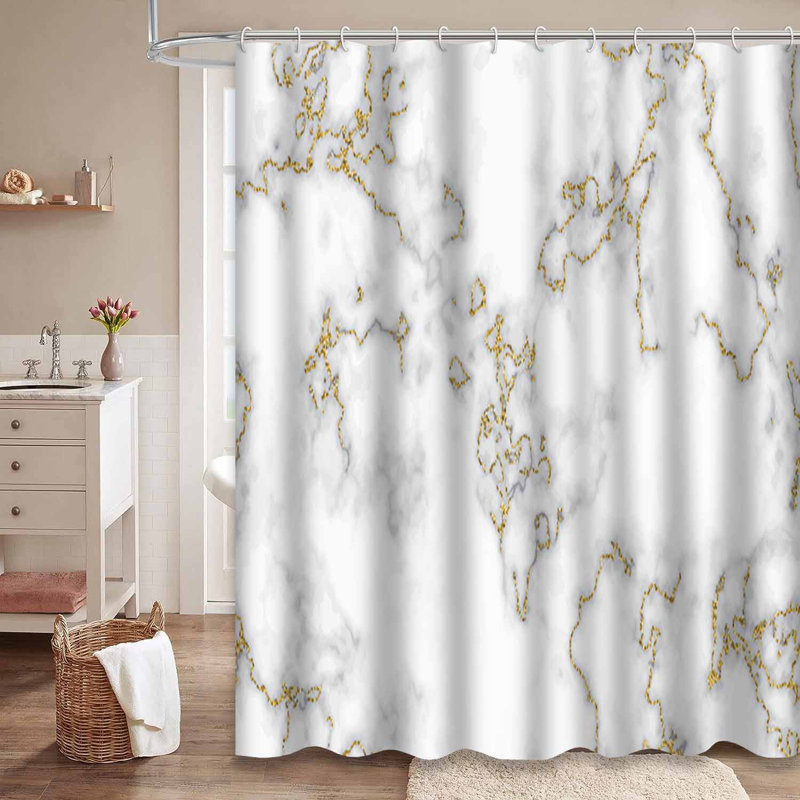 Rideau de douche Marble En Abstract, L 72 po x l 84 po