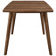 Table à manger grise et noyer naturel 6 avec motif Mid-Century, feuille papillon, lignes épurées pour les réunions d'équipe, chaises à plateforme rétro «x», rallonge, table rectangulaire pour recevoir à la maison