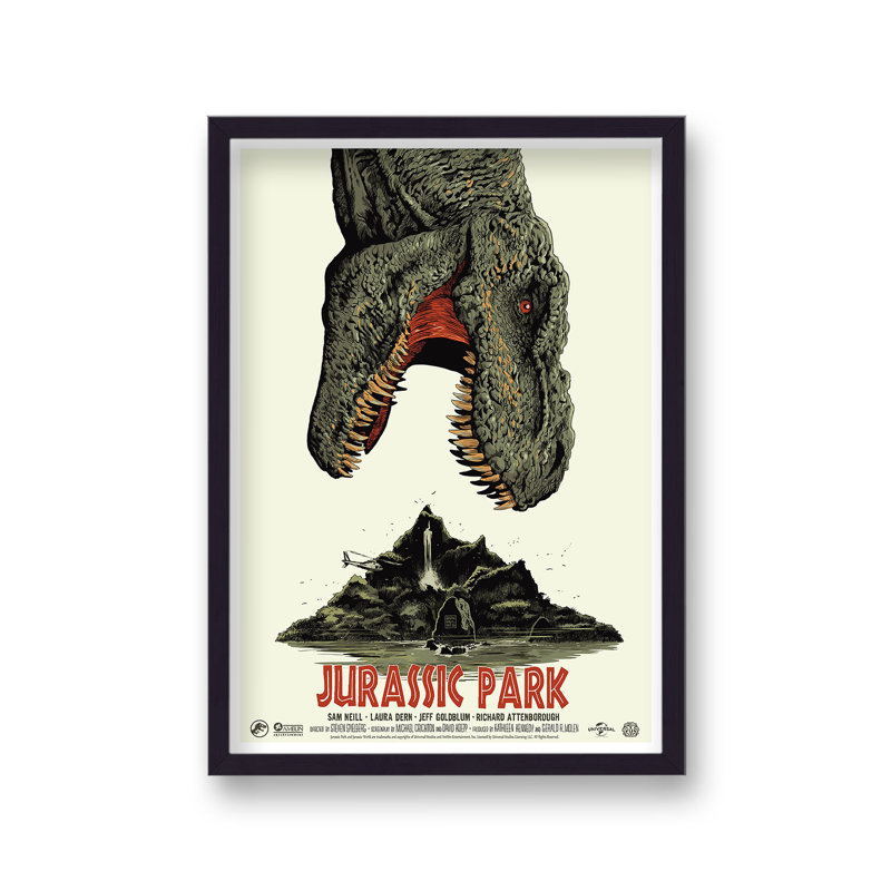 Jurassic Park V2 Reimagined Movie - Single Picture Frame Print