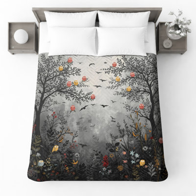 Couvre-lit matelassé Owl Tree Forest