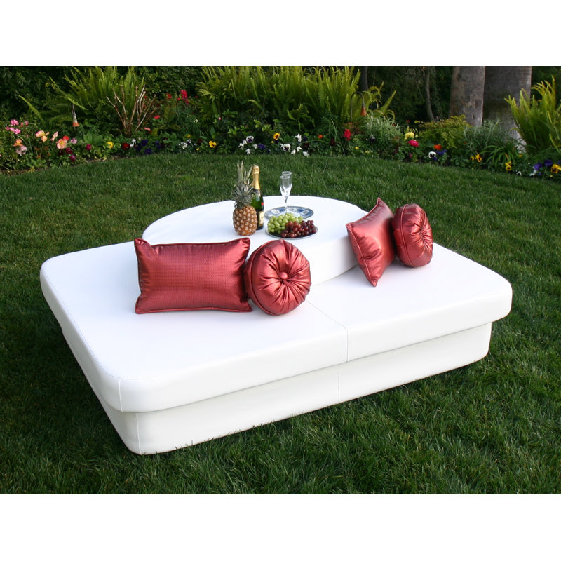 Crib 60'' Wide Patio Daybed, Chill White