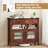  Buffet Sideboard w/ 2 Drawers 1 Open Compartment 2 Doors 2 Adjustable Shelves