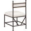 Chaise rembourrée en velours performance Monarch-778588831