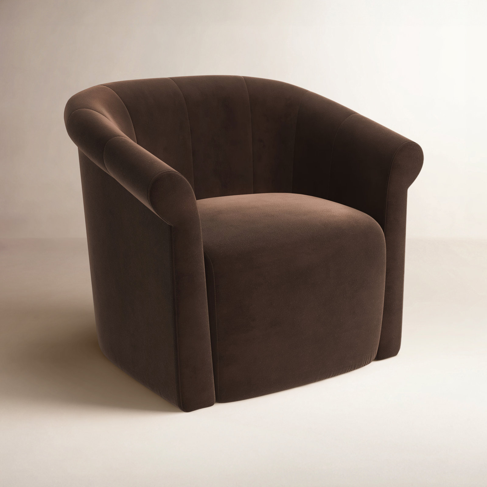 Swivel Barrel Chair