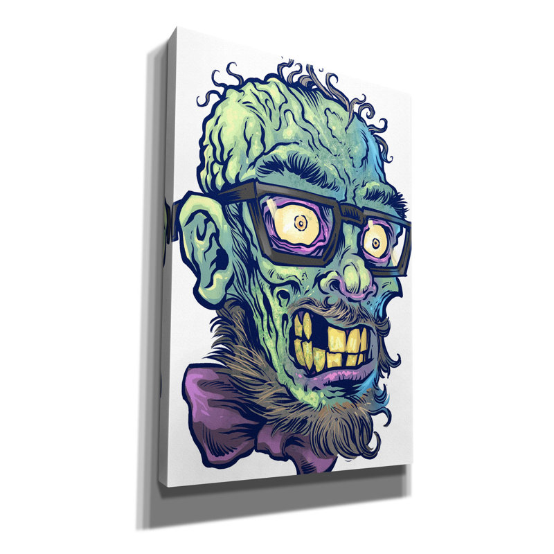 Tête de zombie Brigitte, H 60 po x l 40 po x P 1,5 po
