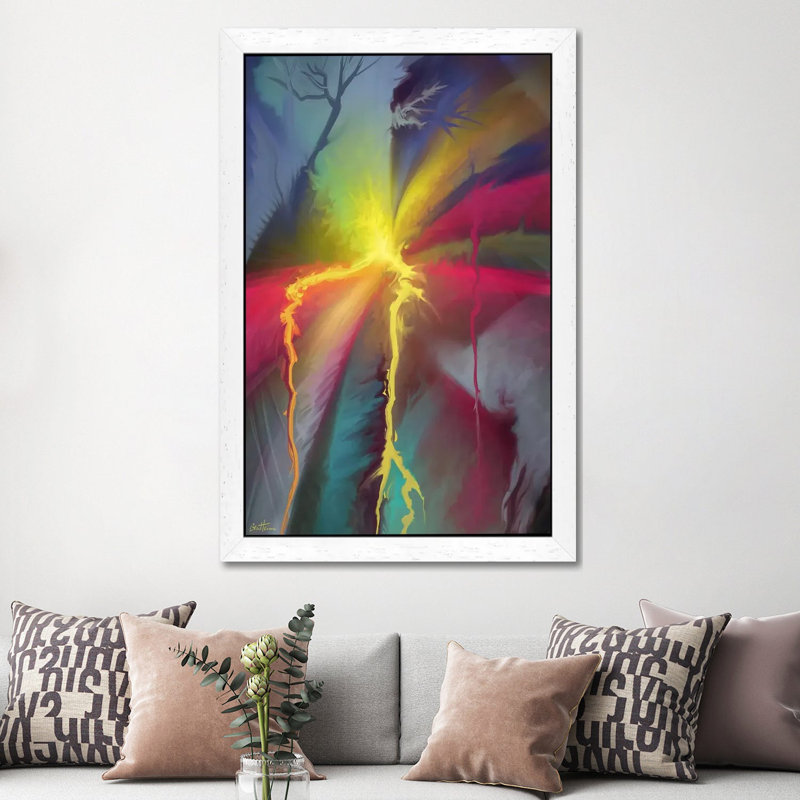 Pure Abstract I by Ben Heine - Print on Canvas, 66.04 cm H x 45.72 cm W, White Framed