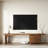 Mid-century Modern Tv Stand With Live-edge Wave Top, 2 Extendable Drawers, Walnut Finish Media Console For Tvs Up To 75"