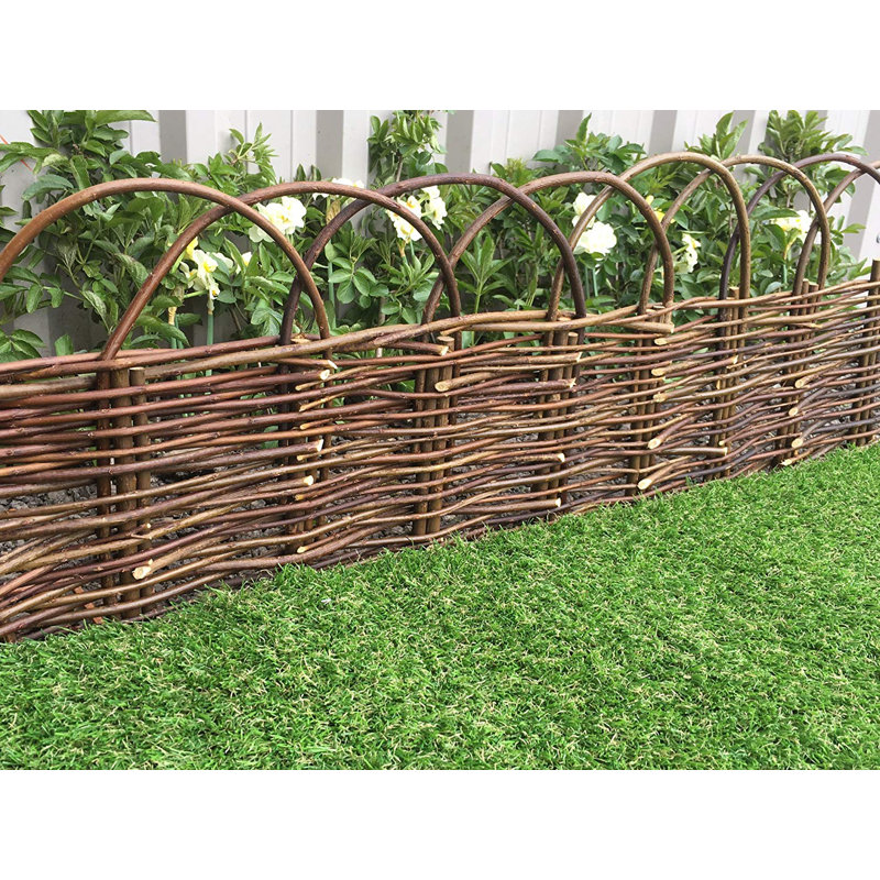 Clôture en bois brun H 16 po x l 72 po