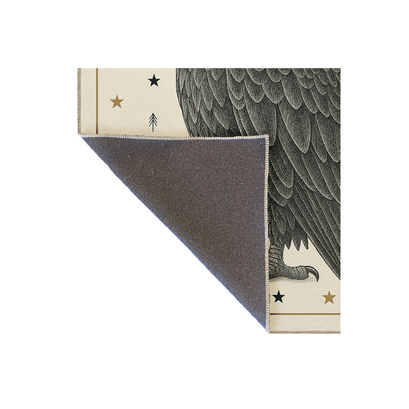 Tapis gris tissé Mosso, 2'6" x 4'11"