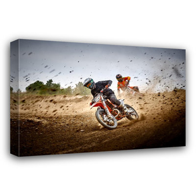 Reproduction de giclée sur toile tendue Mx Race