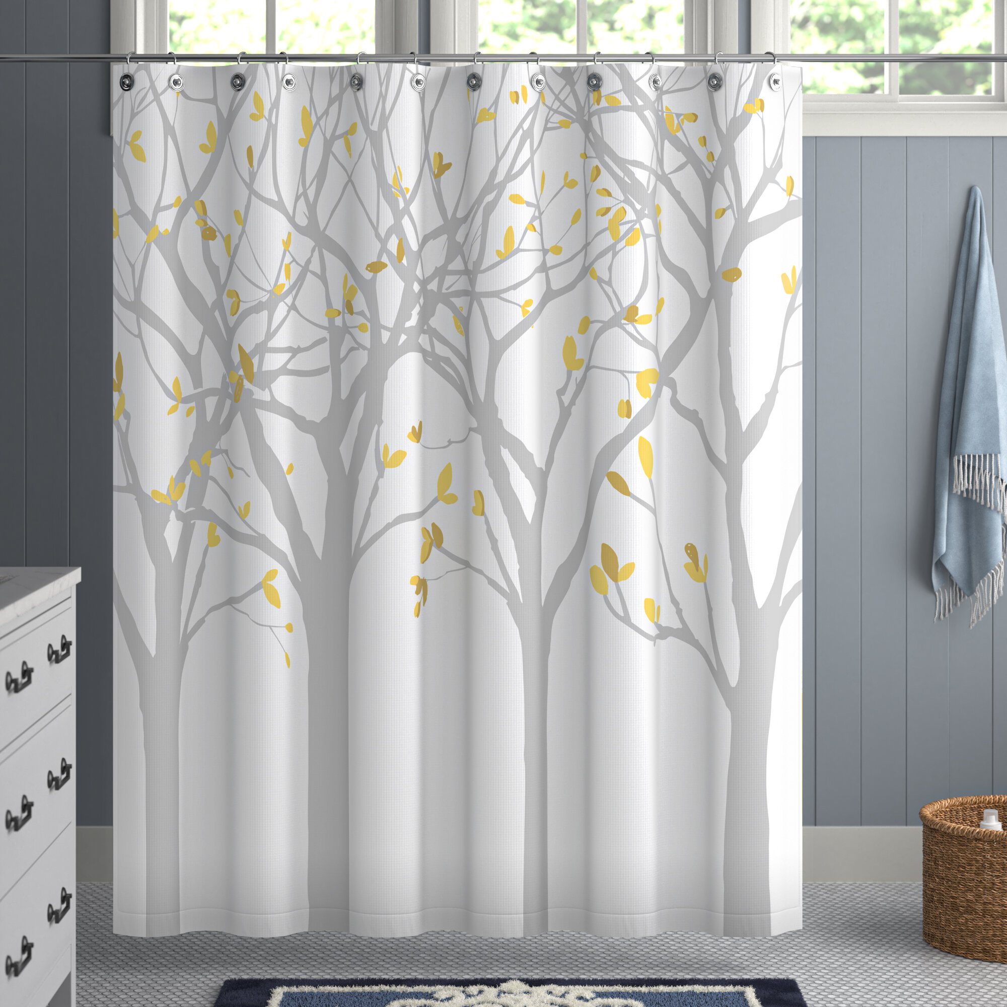 Willa Arlo Interiors Vantassel Abstract Shower Curtain & Reviews