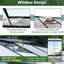 8' X 12' Greenhouse With Ventilation And Plant Growth Enhancement Polycarbonate Rainwater Collection