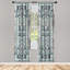 Ensemble de 2 panneaux de rideaux victoriens East Grey-1842666296