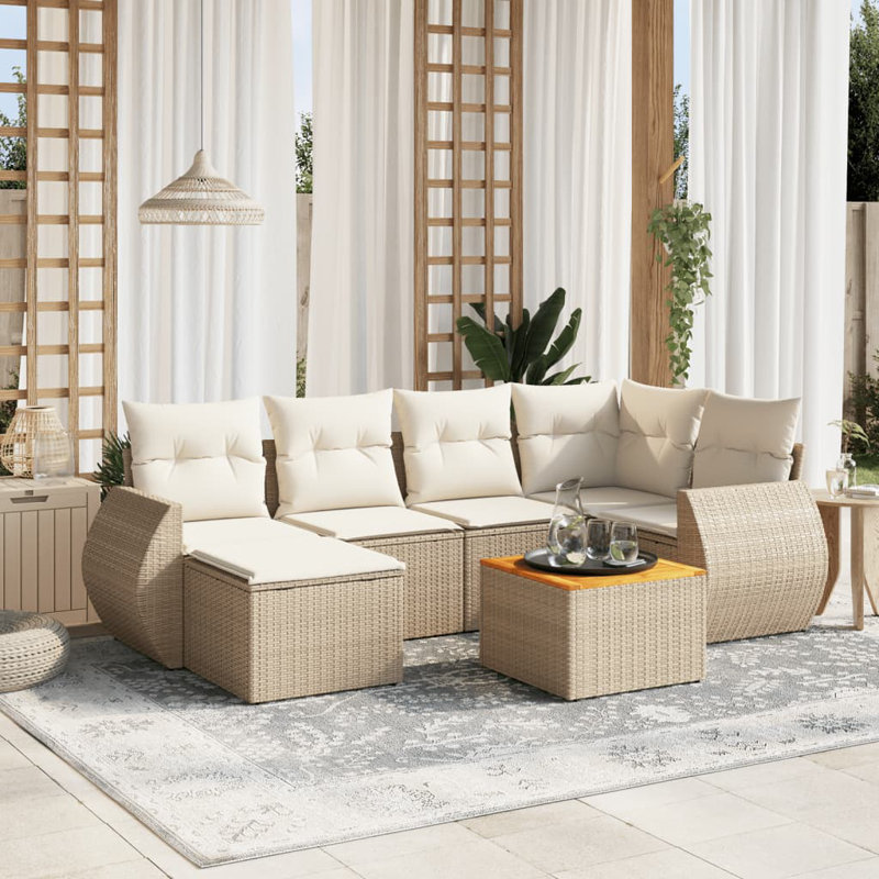 Vidaxl Garden Sofa Set Beige