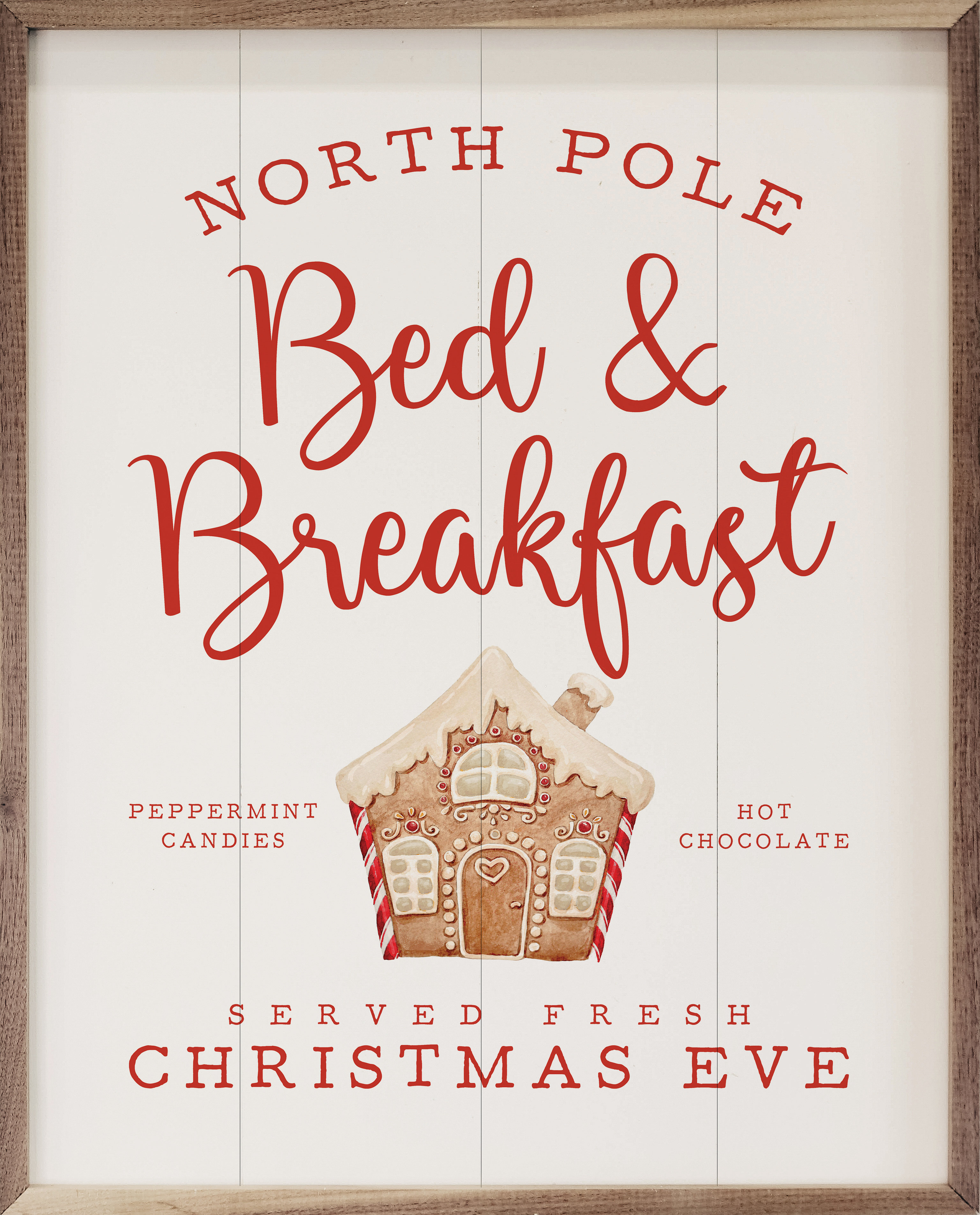 North Pole Bed & Breakfast Set of 5 Kitchen Linen Set Christmas Decor