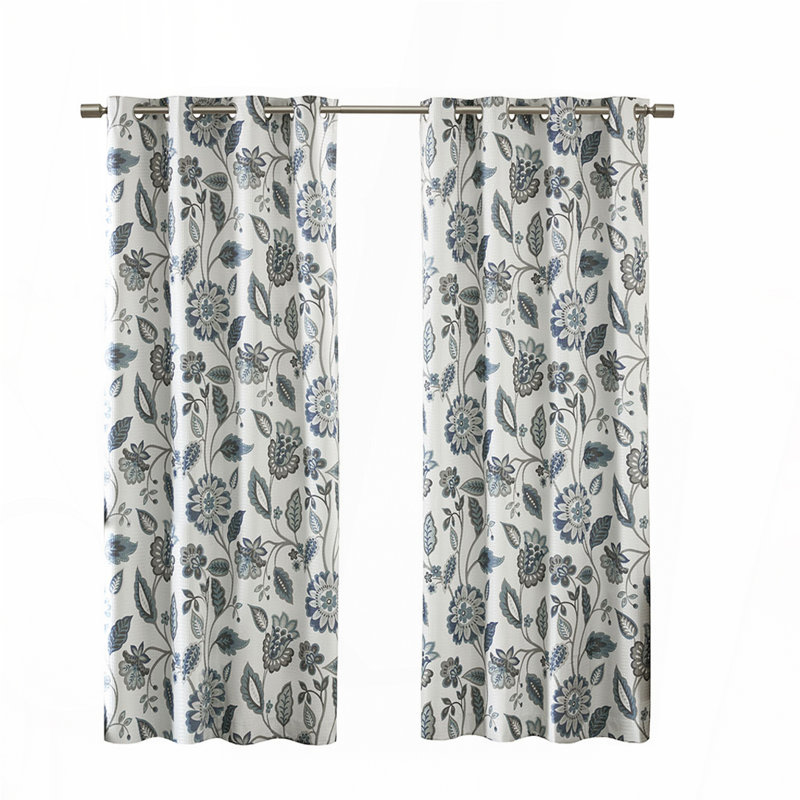 Jacquard Printed Room Darkening Curtain Panel