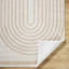 Machine Washable Shaggy Boho Beige Area Rug-1817589457