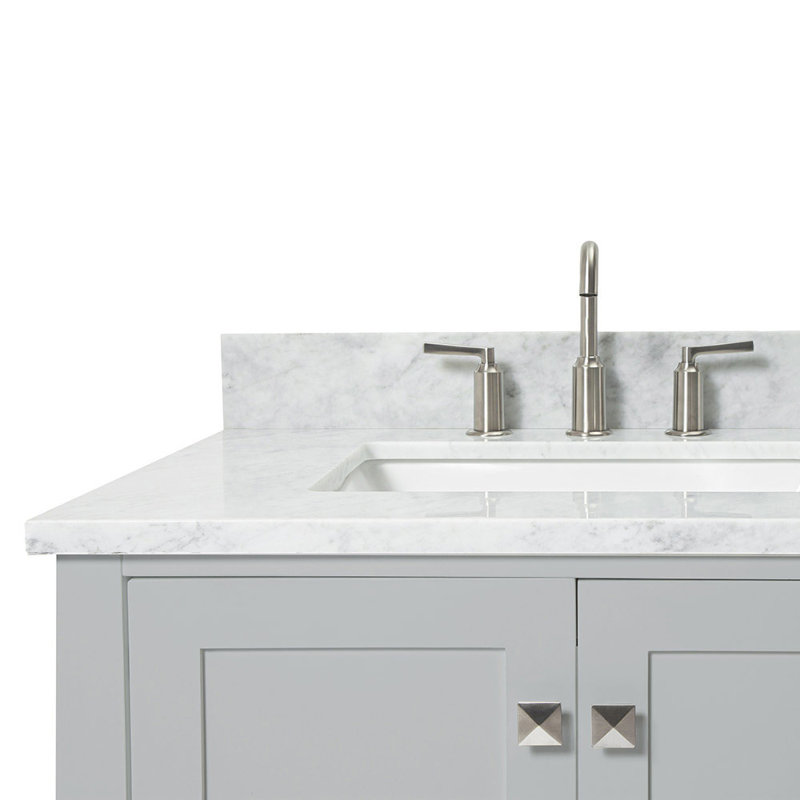 Ensemble de meuble-lavabo simple 43 po Flynt, gris