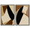 Desert Forms Duo Canvas Print Abstract Boho Art Set by Art Remedy, Black Frame, 10 x 15