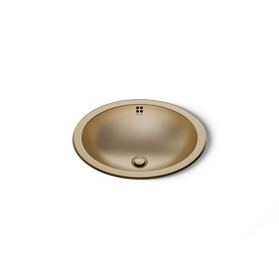 Bachata®20" Oval Drop-In/Undermount Bathroom Sink, No Overflow