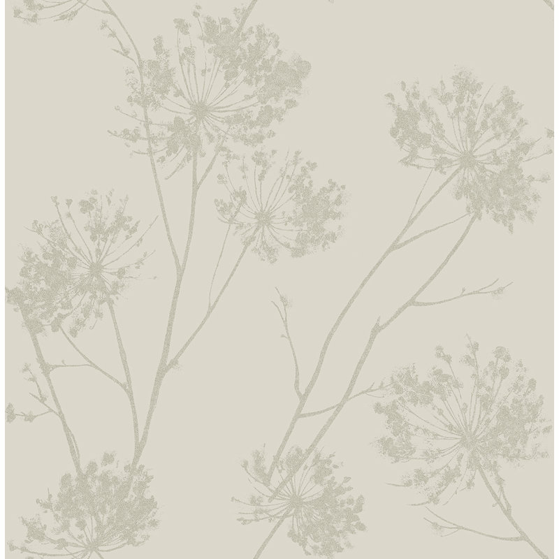 Rouleau de papier peint L 33 pi x l 20,9 po Hansruhelm, Champagne