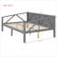 Clean Silhouette Full Size Solid Wood Cool Grey Dual-Use Daybed for Living Room and Small Guest Bedrooms