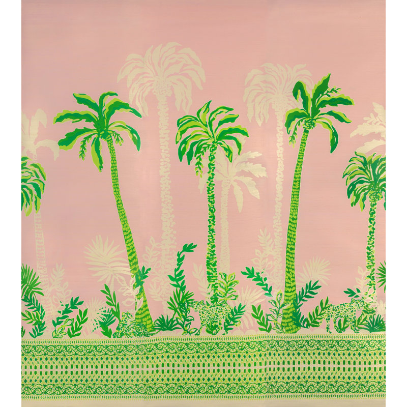 Lilly Pulitzer Palms Way Mural, Pink