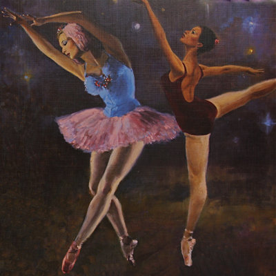 «When I Grow Up I Want to Be a Dancer», reproduction de peinture à l'huile sur toile tendue