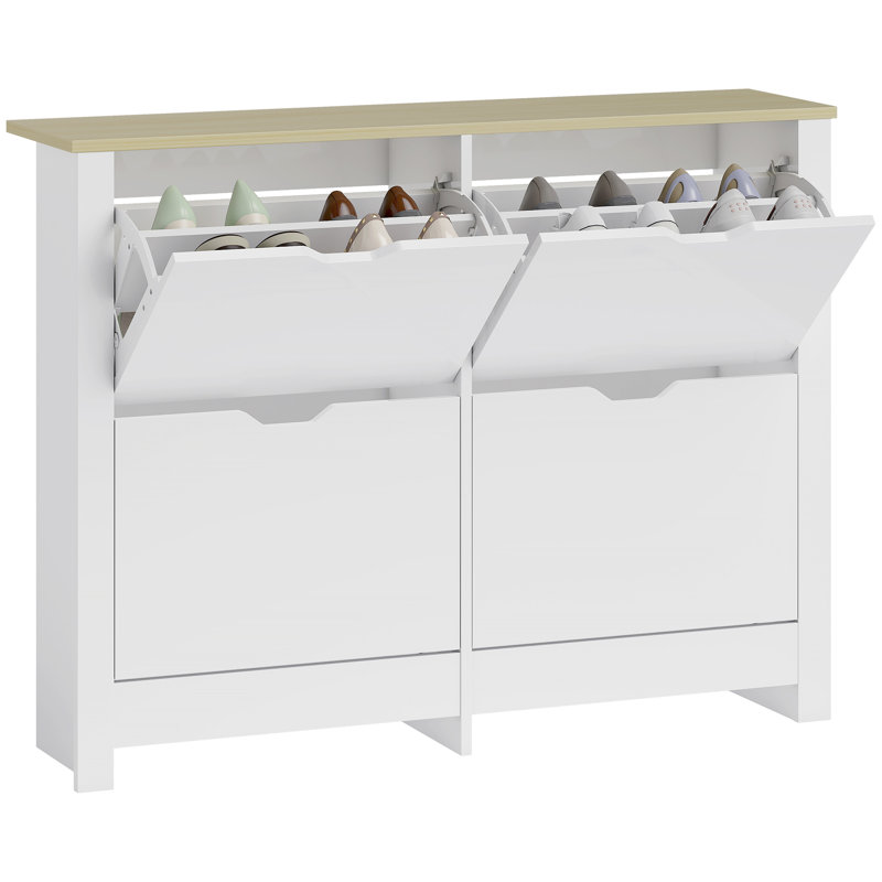 12 Pair Flip Down Shoe Storage