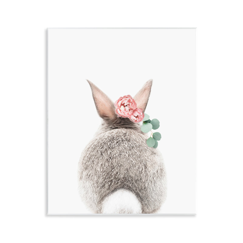 "Floral Bunny Tail Side", art mural par Sissi et Seb