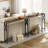 Naun 78.7" Console Table with Power Outlet Narrow Sofa Table-755355945