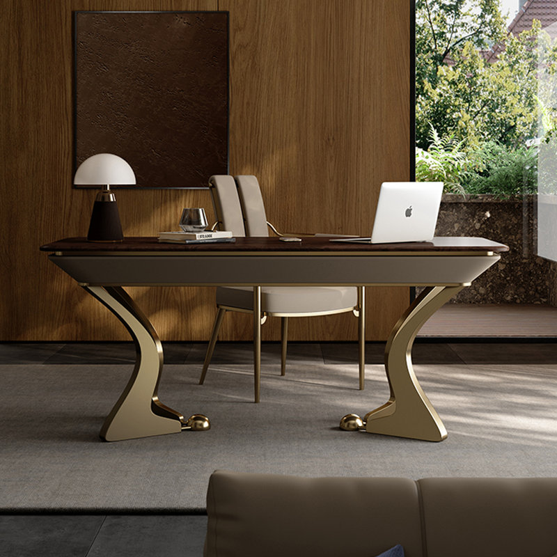 Ensemble de bureau et de chaises haut de gamme de luxe léger