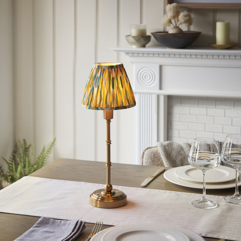 Burley Rechargeable Metal Table Lamp, Jade