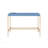 Navy Blue And Gold Writing Desk With USB Ports, Perfect For Modern Home Office And Efficient Workspaces-365705042-365705046