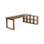 Bureaux rectangulaires en bois massif brun clair-107394635-107394638