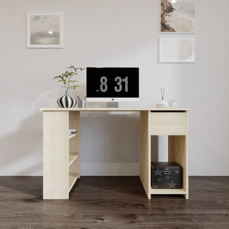 Neddo Computer Desk, Oak