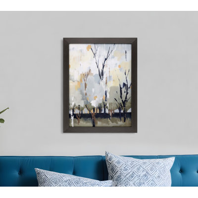 Silversong Birch I Brown Framed Print Wall Art