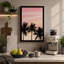 Silhouette at Dawn Coastal 1 Piece Wrapped Canvas Wall Art-255417545-255417591