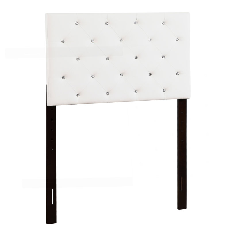Tête de lit réglable polyvalente, Lit simple, Blanc