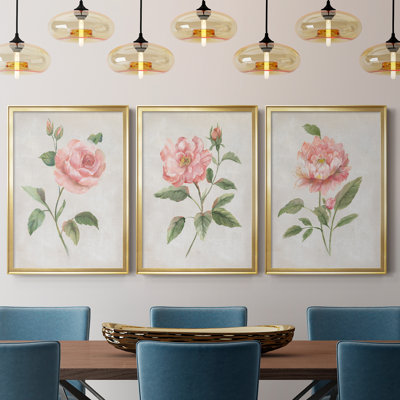 Grandiflora I - Ensemble de 3 reproductions d'art
