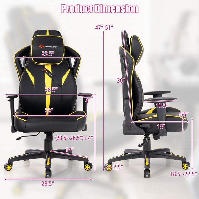 Fauteuil de jeu pivotant à 360 ° Goplus